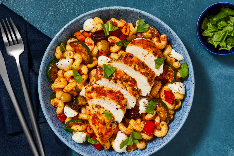 Italian-Inspired Chicken and Antipasto Pasta