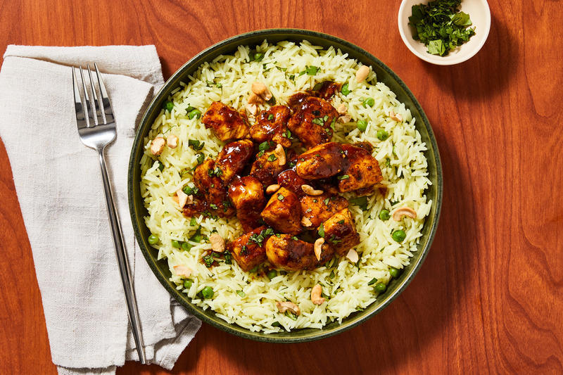 SuperQuick Spicy Mango Chutney Chicken Bowls