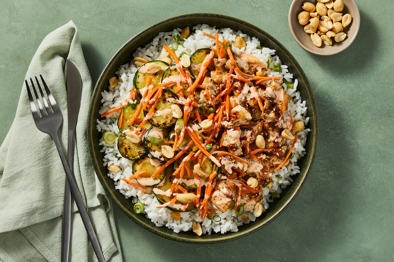 SuperQuick Sesame-Hoisin Chicken Tenders Bowls