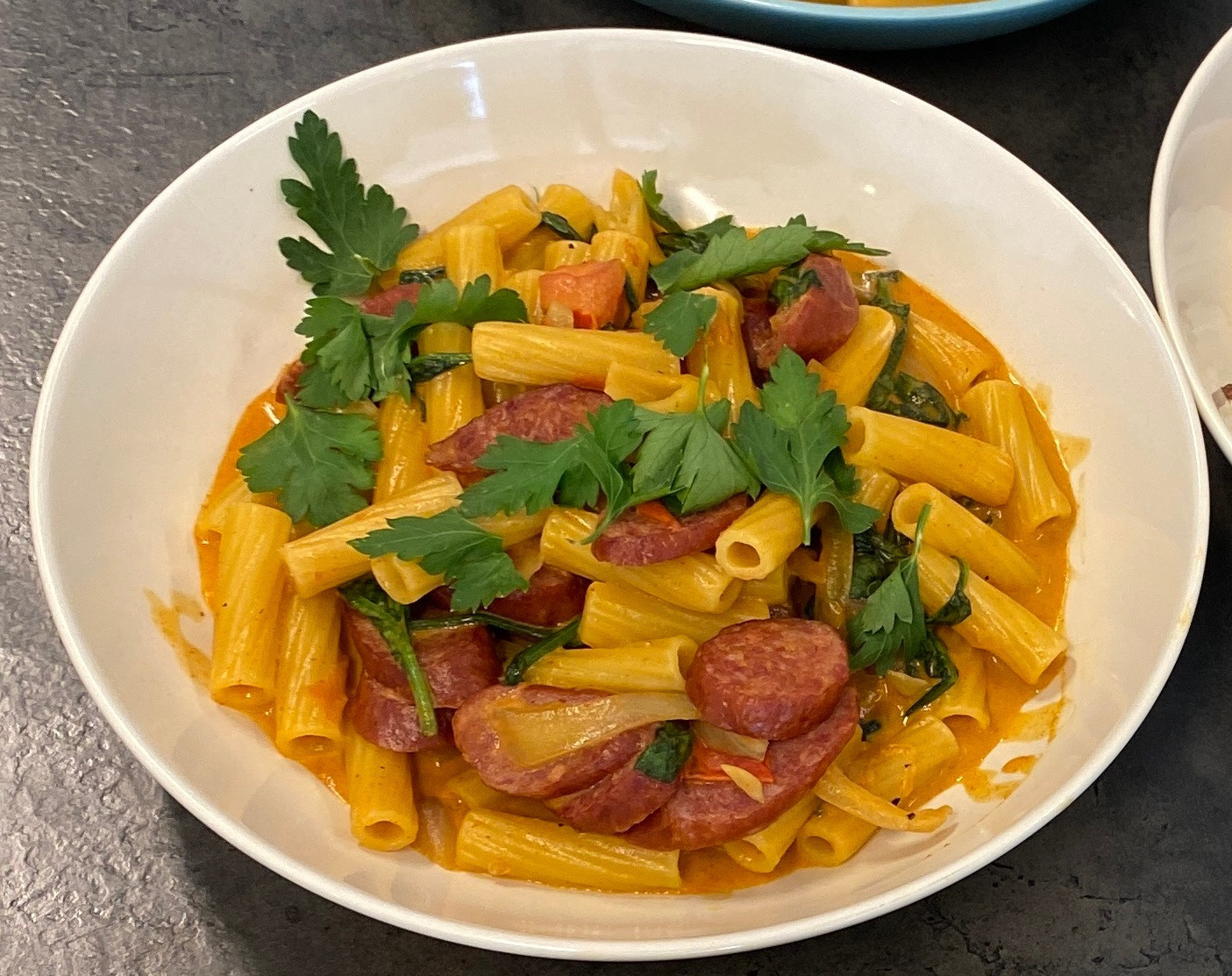 Quick sausage pasta