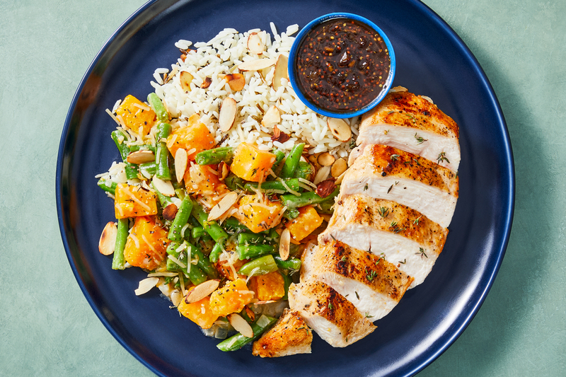 Poulet bio aux canneberges et à la sauge et pilaf de riz sauvage