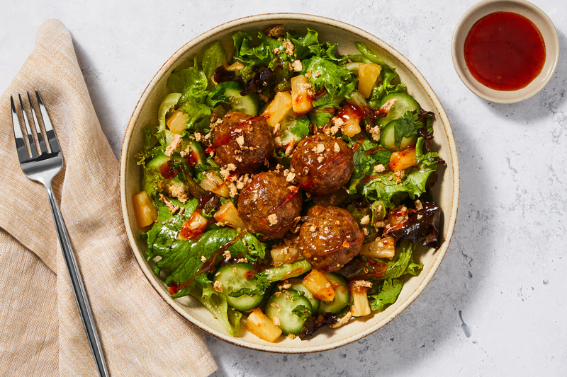 Smart Thai Beef Meatball Salad