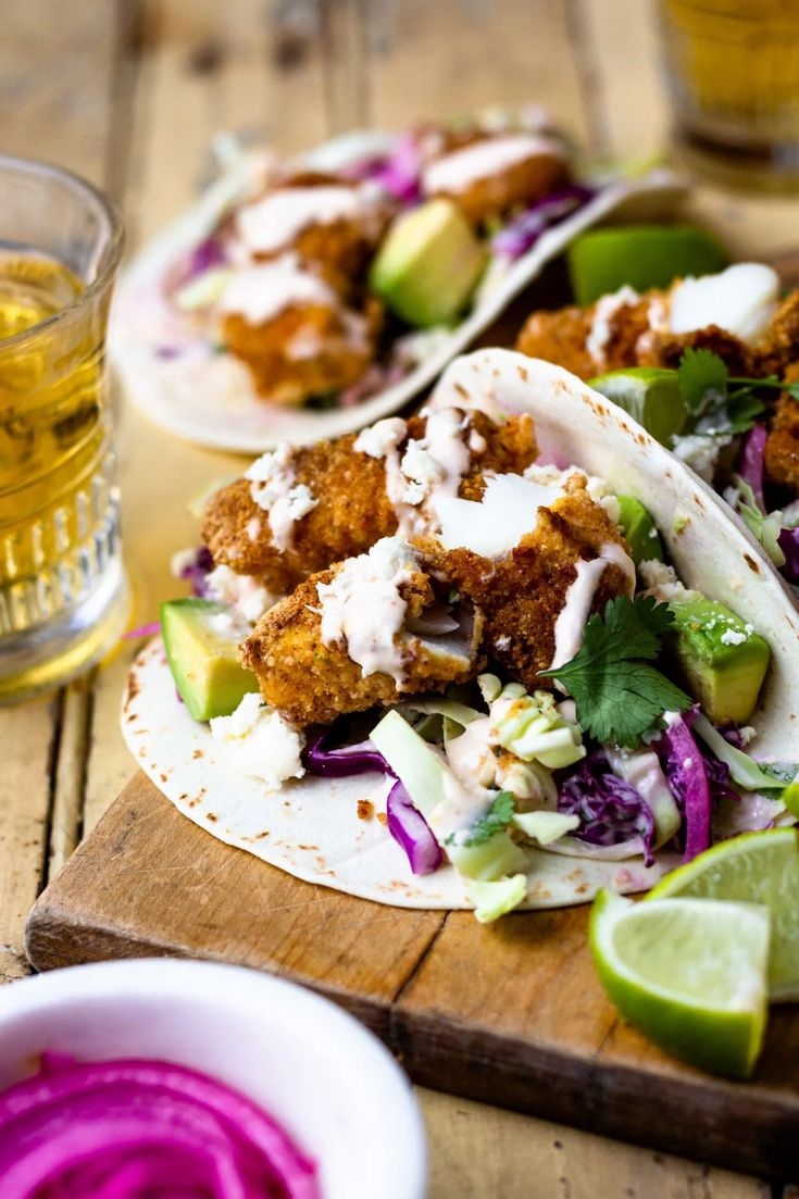 Panko-Crusted Lemon-Pepper Fish Tacos
