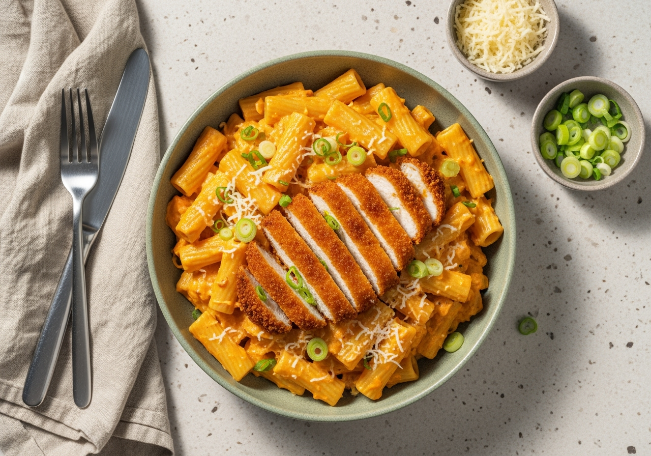 Panko Chicken & Butternut Rigatoni