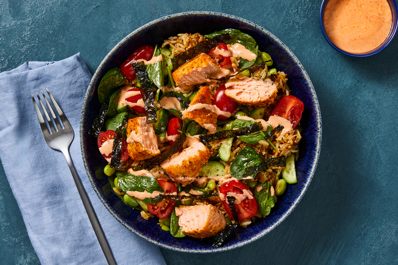 Salmon and Crispy Rice Bowls