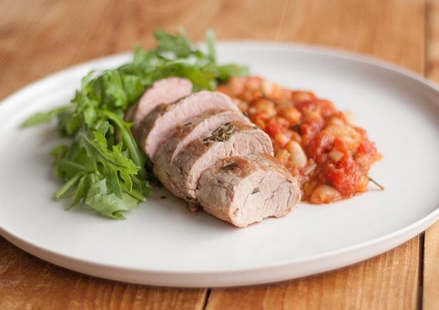 Italian Braised Beans with Pork