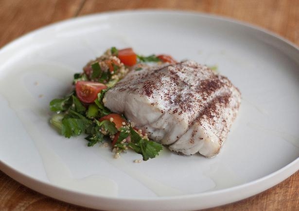 Sumac Barramundi with Tabbouleh