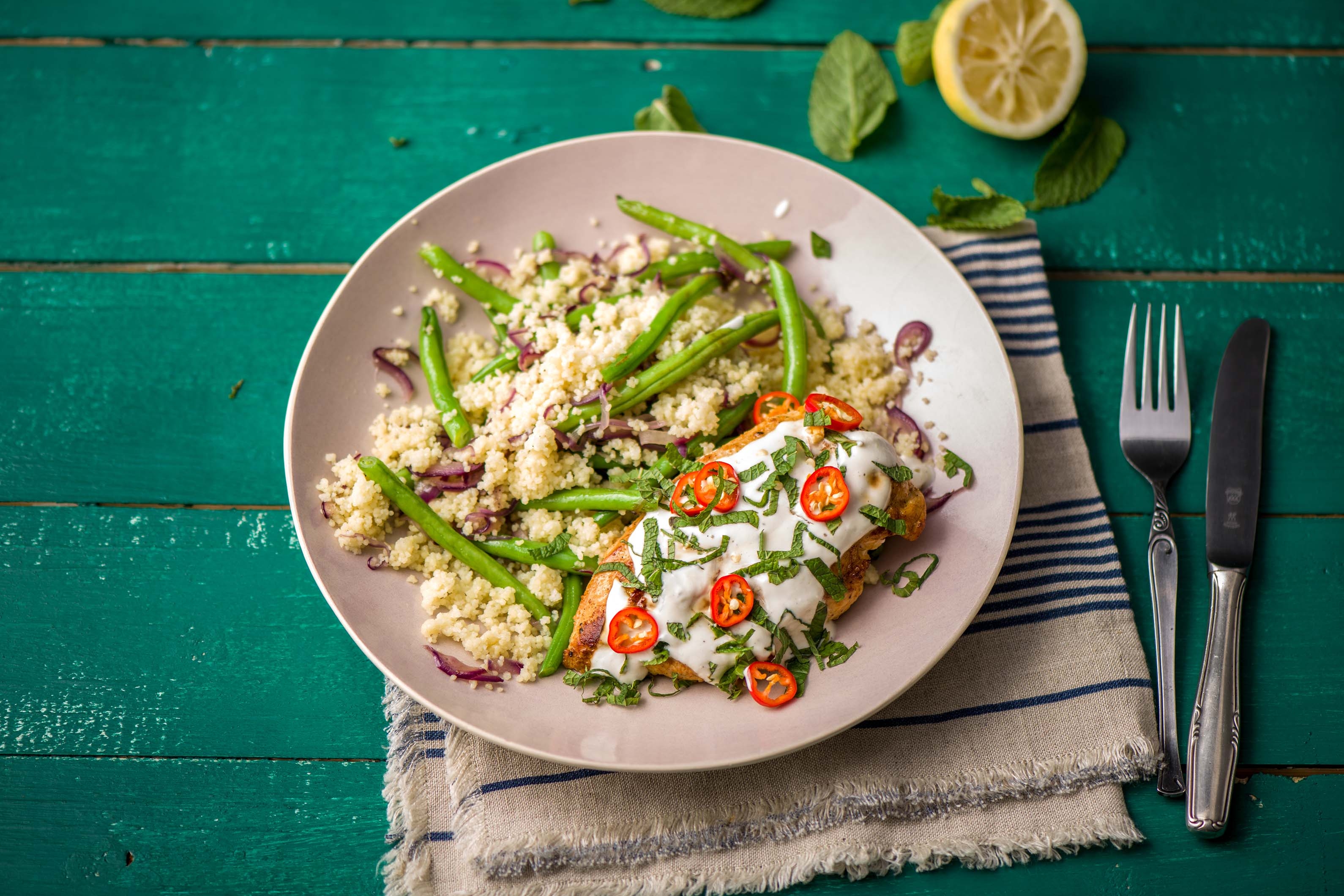 Spiced Chicken with Tahini Yoghurt