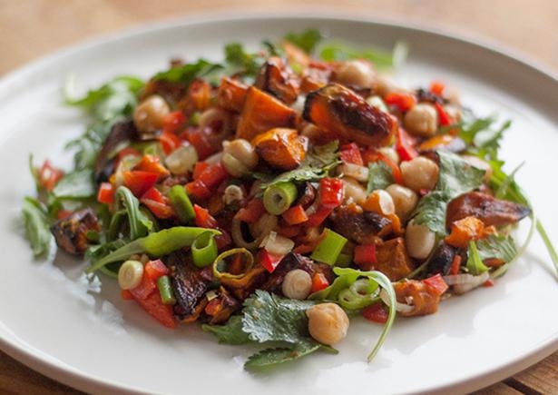Roast Sweet Potato & Balsamic Salad (v)