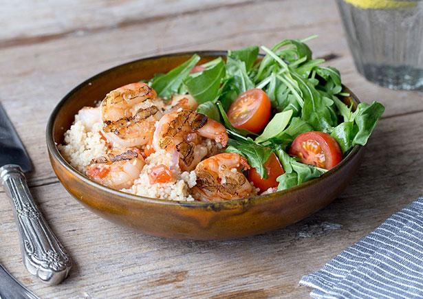 Marrakesh Prawns with Couscous