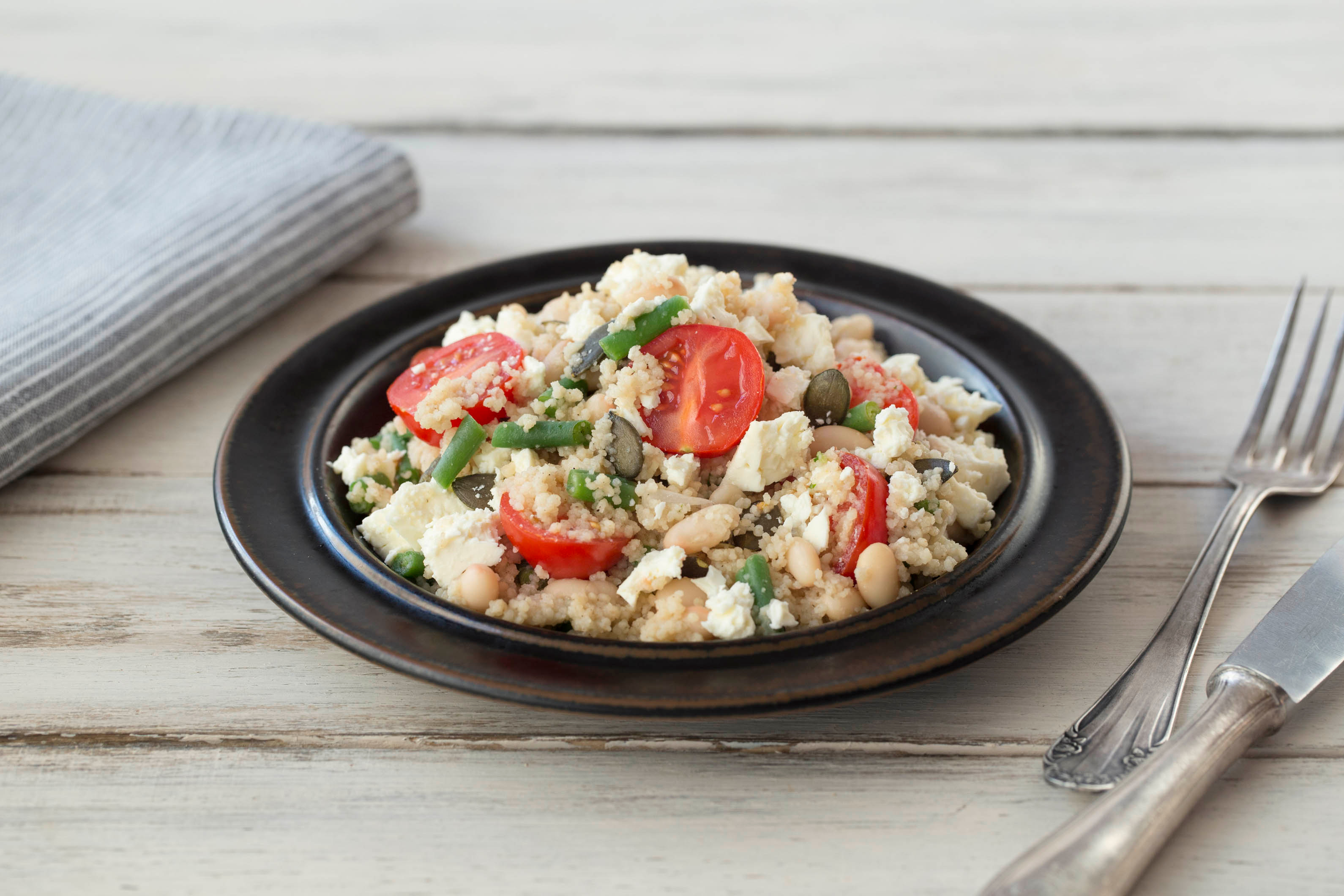 Lovely Green Bean & Tabbouleh Inspired Couscous