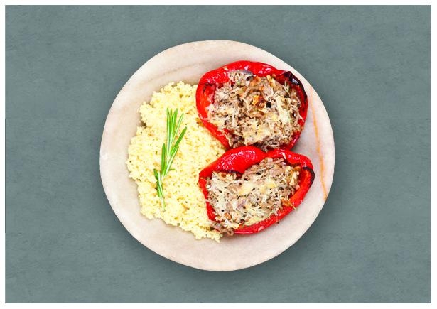 Roasted Peppers with Pork