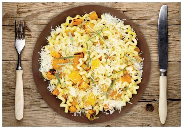 Fusilli-Bucatini-Kürbis-Pasta