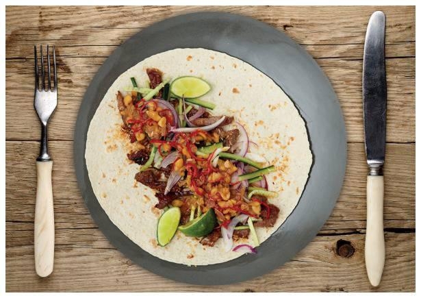 Thailändische Rinderfilet-Wraps