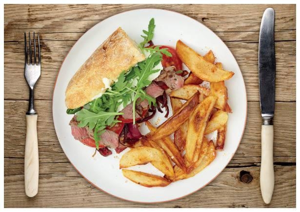 Feines Steak-Sandwich 