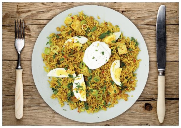 Pikante Indische Reispfanne