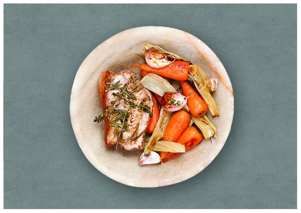 Garlic Roasted Pork Chops