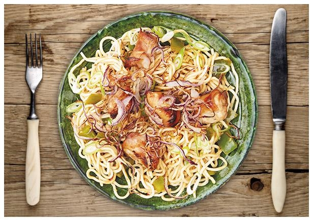 Japanische „Yakitroi“ Hähnchenspieße