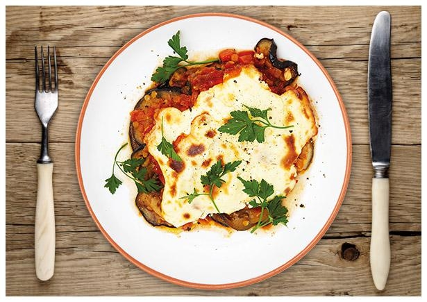 Griechischer „Moussaka“ Gemüseauflauf