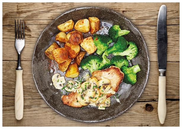 Delikates Jäger-Schnitzel