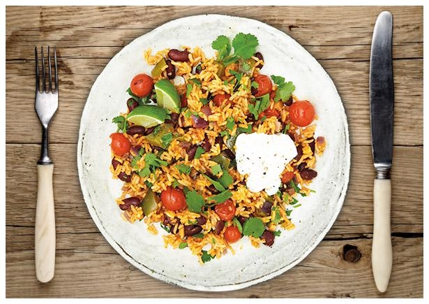 Pikanter Mexikanischer Reis-Eintopf