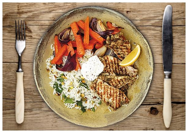 Za‘atar-gegrillte Hähnchenbrust