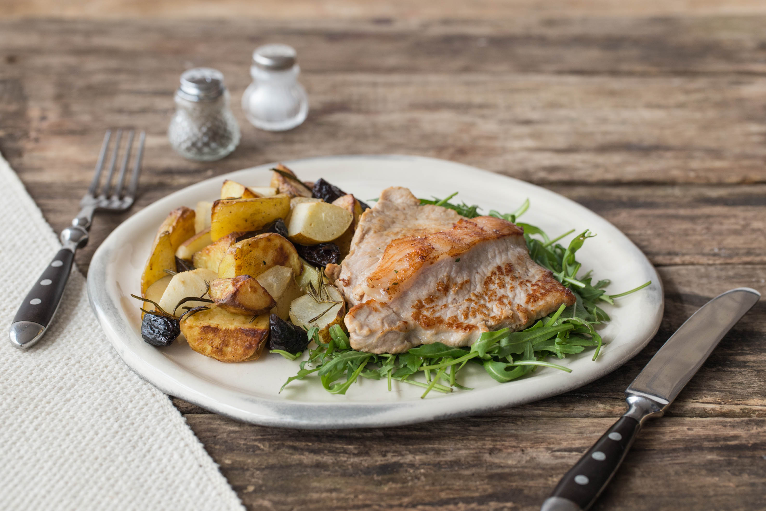 Rosemary Pork with Fragrant Pear & Prunes