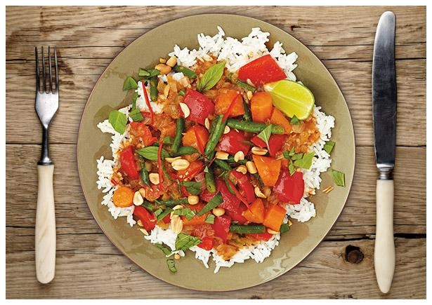 Thailändisches Panang-Gemüsecurry