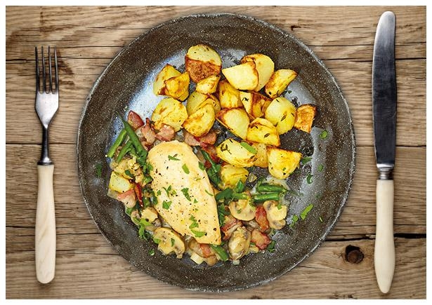 Cremiger Hähncheneintopf à la Française