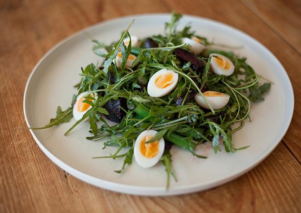 Roasted Beetroot with Soft Boiled Eggs
