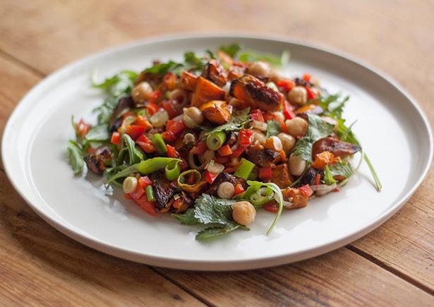 Roast Balsamic Pumpkin Salad (v)