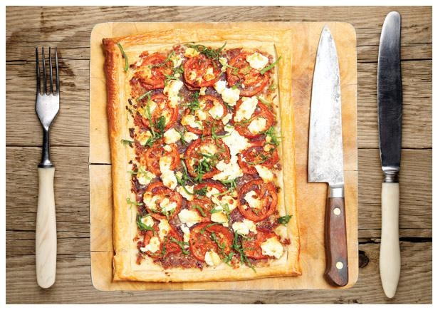 Slow Roasted Vine Tomato and Goat’s Cheese