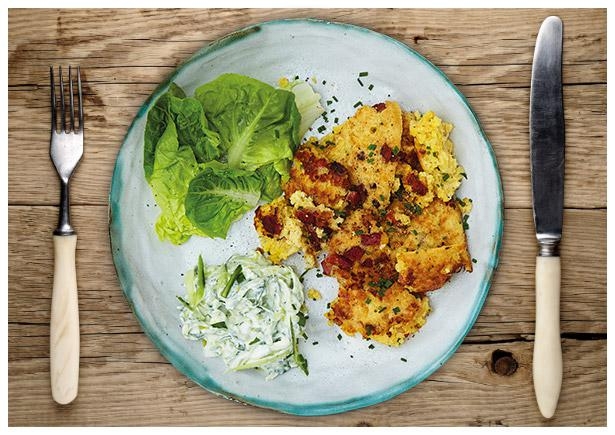 Delikater Bauchspeck-Hirse-Schmarren