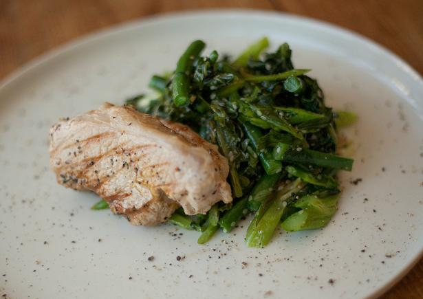 Honey Soy Pork with Asian Greens