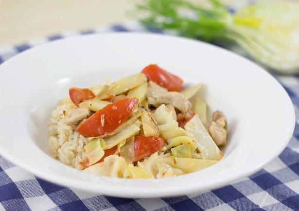 Curry met kipfilet, venkel en citroengras