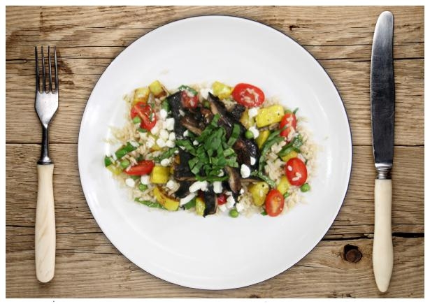 Spring Vegetable Rice Salad