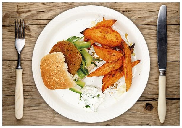 Indisch gewürzte Linsen-Burger