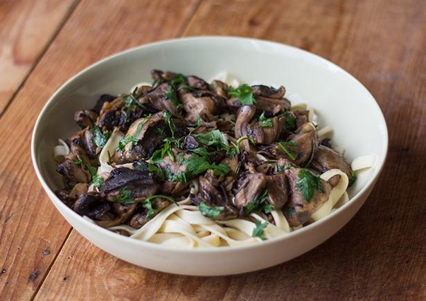 Mushroom Ragu with Fettuccine