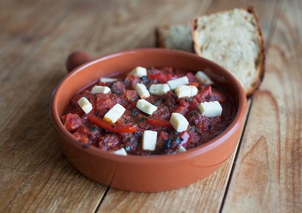 Shakshuka with Sourdough & Fetta (v)