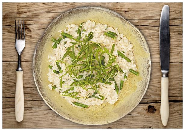 Cremig gerührtes Sommer-Gemüse Risotto