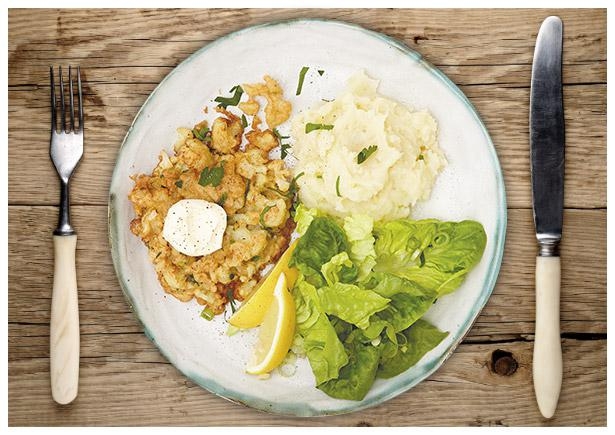 Knusprige Blumenkohl Bratlinge