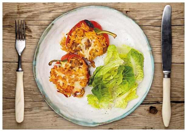 Gefüllte Paprika „Italia“