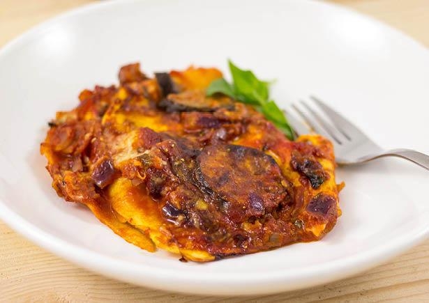 Lasagne passata met oude kaas en verse tijm
