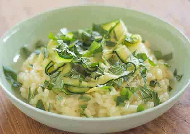 Minted Zucchini Risotto
