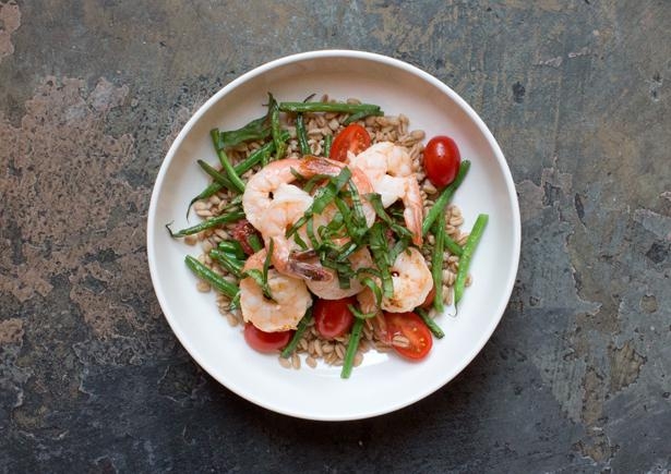 Shrimp and Farro Bowl