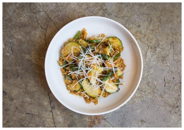 Asparagus and Squash Risotto