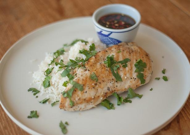 Chicken with Nuoc Cham & Chinese Broccoli