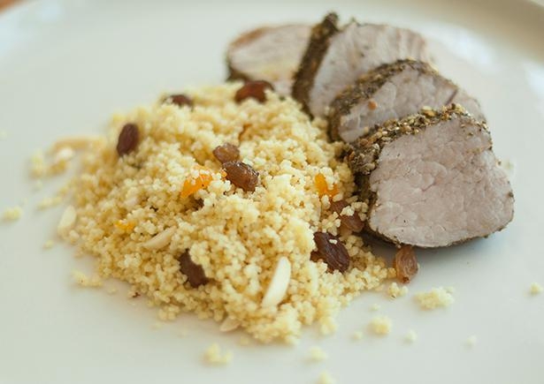 Dukkah Pork with Jewelled Couscous