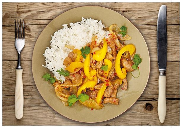 Schweinelachs-Gemüse Pfanne „HoiSin“