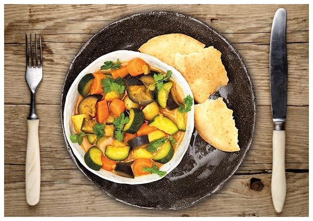 Cremiges Rotes Kartoffel Gemüse-Curry   